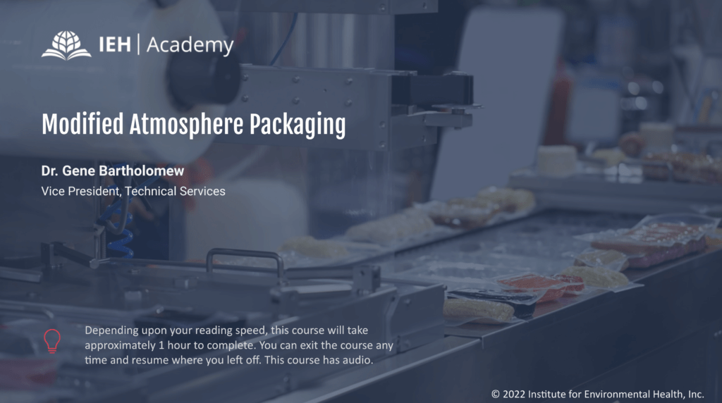 Fundamentals of Modified Atmosphere Packaging for Foods