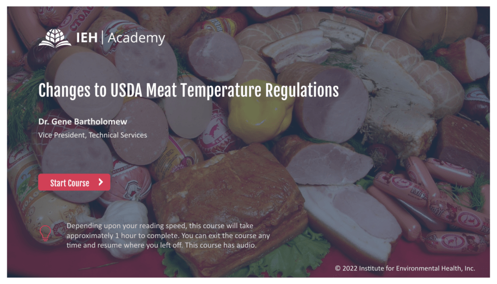 Changes to USDA Meat Temperature Regulations