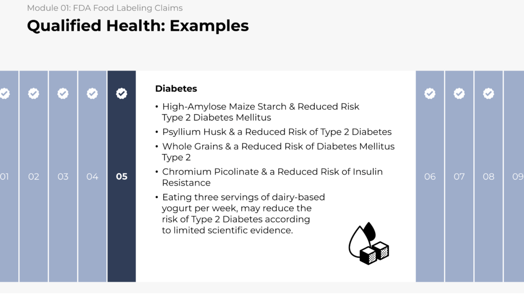 Screenshot three of course Top Goverment Food Labeling Claims